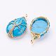 Synthetic Turquoise Pendants G-P269-08-G-2