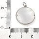 Латунные микропаве прозрачные подвески с фианитом KK-P308-83P-3