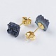 Brass Ear Stud Components EJEW-E222-C-06G-2