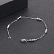 304 bracelets à maillons ronds en perles d'acier inoxydable pour femmes BJEW-D033-01P-4