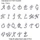 Alloy Alphabet Pendants PALLOY-PH0012-29B-2