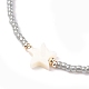 Bracelets réglables de perles tressées avec cordon en nylon BJEW-JB05689-M-3