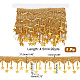 Nbeads 4.5M Sparkle Polyester Tassel Lace Trims OCOR-NB0001-68A-2