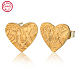 Серьги-гвоздики в форме сердца из стерлингового серебра CC6706-2-1