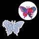 Бабочка с цветочным ковриком силиконовые Молды DIY-M039-09-1