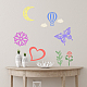 Незавершенный набор для украшения стен из древесной щепы DIY-WH0430-950-6