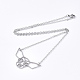201 Stainless Steel Puppy Pendant Necklaces NJEW-T009-JN045-1-40-2