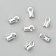 304 Stainless Steel Fold Over Crimp Cord Ends STAS-M009-01A-2
