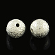 Perles en laiton texturées X-KK-R012-12mm-P-1