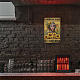 ヴィンテージメタルブリキサイン  バーの鉄の壁の装飾  レストラン  カフェパブ  ひまわり模様の長方形  300x200x0.5mm AJEW-WH0189-156-7