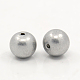 Серый алюминиевые круглые Шарики прокладки X-ALUM-A001-12mm-1