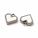 304 Stainless Steel Heart Charms STAS-A076-07P-3