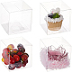 Embalaje de regalo de caja de plástico transparente para mascotas CON-WH0052-9x9cm-8