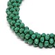 Faceted Glass Round Beads Bracelets BJEW-J072-A04-2