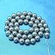 AB Color Plated Shell Pearl Round Bead Strands BSHE-L011-10mm-C005-3