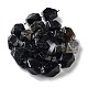 Chapelets de perles en quartz rutile noir naturel G-C182-18-02-3