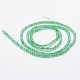 Natürlichen grünen Achat Perlen Stränge G-K185-19-2