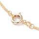 Sakura Pendant Necklaces & Dangle Earring Jewelry Sets SJEW-JS01147-03-5