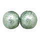 Hilos de perlas de perlas de vidrio con textura pintada para hornear X-DGLA-S112-8mm-K27-1