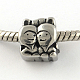 Girls and Boys Vintage 316 Stainless Steel European Beads STAS-R082-AA062-1