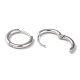 925 серебряные серьги-кольца с родиевым покрытием STER-D016-03B-P-2