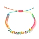 Bracelets de perles de nylon tressés réglables BJEW-JB05594-04-1