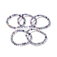 Natürliche Fluorit Perlen Stretch-Armbänder BJEW-K233-01A-02-1