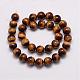 Natural & Dyed Tiger Eye Bead Strands G-P230-10-16mm-2