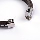 Bracelets de cordon en cuir de style simple BJEW-P128-07-4