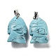 Synthetic Turquoise Dyed Pendants G-B068-14P-02-1