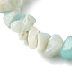Bracelets extensibles en perles d'amazonite naturelles pour enfants BJEW-JB06388-01-4