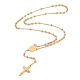 304 collares de abalorios del rosario de acero inoxidable para la Pascua STAS-B021-03G-2