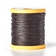 Round Waxed Polyester Cord YC-E004-0.65mm-N636-1