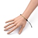 (Schmuckpartys im Fabrikverkauf) Unisex-Armbänder mit verstellbaren Nylonfäden und geflochtenen Perlen BJEW-JB05422-12