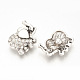 Alloy Rhinestone Snap Buttons SNAP-Q007-012AS-2