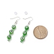 7 paires de boucles d'oreilles pendantes en perles de verre et œil maléfique au chalumeau de 7 couleurs EJEW-JE05086-3