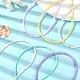 6Pcs 6 Color Glass Seed Beaded Necklaces Set with 304 Stainless Steel Clasps NJEW-JN04380-6