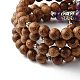 Energy Crystal Natural Amethyst Beads Warp Bracelet for Men Women BJEW-JB06788-5