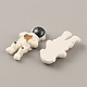 Cabochons aus undurchsichtigem Harz mit Weltraummotiven&nbsp;RESI-WH0029-23E-06-2