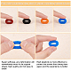 SUPERFINDINGS 40Pcs 4 Colors Sponge Style Joystick Positioning Auxiliary Ring for Game Console FIND-FH0005-22-4