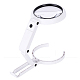 ABS Plastic Handheld and Desktop Foldable Illuminated Magnifier AJEW-L073-06-2