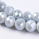Electroplate Glass Beads Strands EGLA-D020-10x8mm-47-3