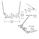 Ожерелья с подвесками shegrace 925 из стерлингового серебра JN878A-5