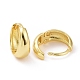 Массивные серьги-кольца из латуни с реечным покрытием для женщин KK-E033-08G-03-2
