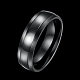 316 anillo de banda ancha de acero titanio para hombre de diseño simple RJEW-BB15751-8-2