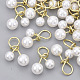 Colgantes de perlas de imitación de plástico abs PALLOY-N150-20-1