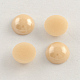 Cabochon in vetro opaco con perle perlato PORC-S801-14mm-13-1