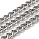 Oxidation Aluminum Diamond Cut Faceted Curb Chains CHA-H001-16P-1