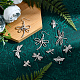 SUNNYCLUE 1 BOX 70Pcs 7 Style Dragonfly Charms Bulk Butterfly Pendants Flying Animal Insect Stainless Steel Charm for DIY jewellery Making Bracelets Necklaces Crafts Supplies TIBE-SC0001-55-5
