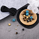 Crafans bricolage bracelet de pierres précieuses pour hommes avec kits de fabrication de croix DIY-CF0001-21-4